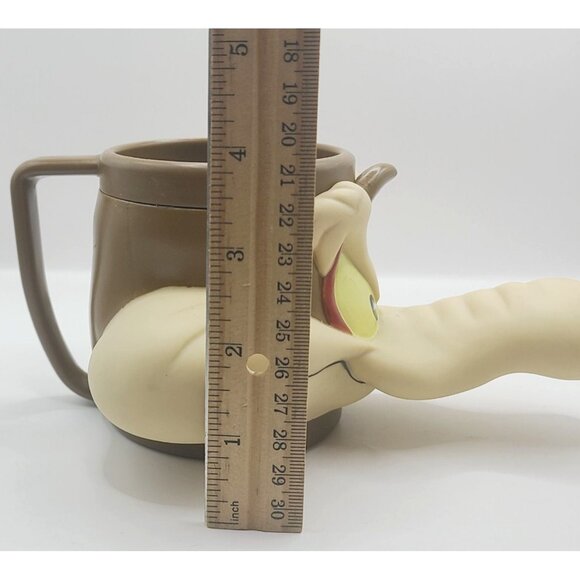 Vintage Warner Bros Wile E. Coyote 3D Plastic Coffee Mug 1992 - Picture 12 of 12